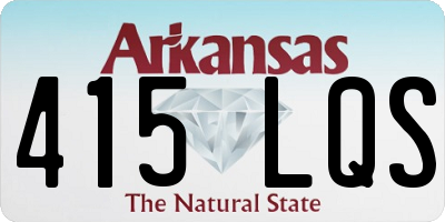 AR license plate 415LQS