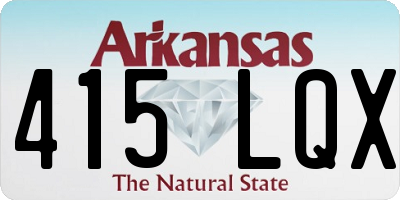 AR license plate 415LQX