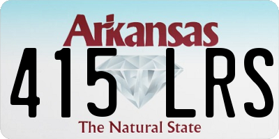 AR license plate 415LRS