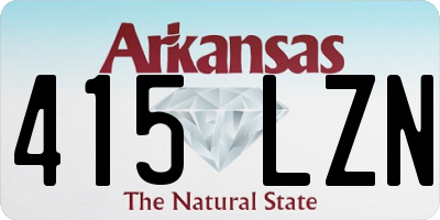 AR license plate 415LZN