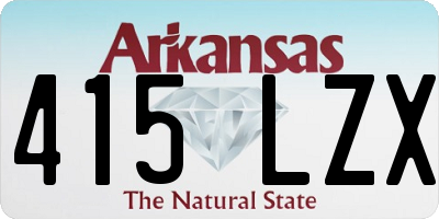 AR license plate 415LZX