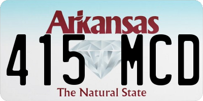 AR license plate 415MCD