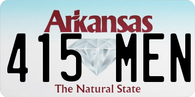 AR license plate 415MEN