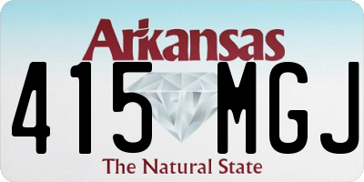 AR license plate 415MGJ