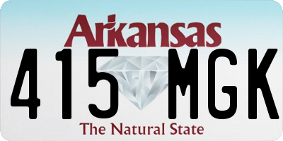 AR license plate 415MGK