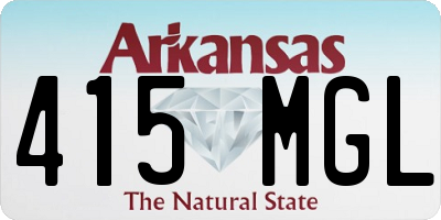 AR license plate 415MGL
