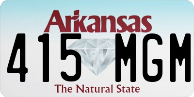 AR license plate 415MGM