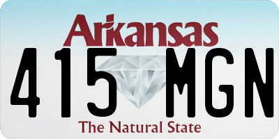 AR license plate 415MGN