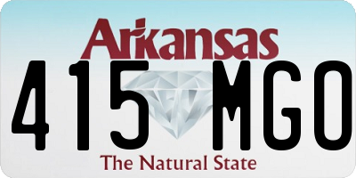 AR license plate 415MGO