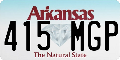 AR license plate 415MGP