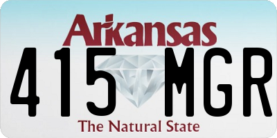 AR license plate 415MGR