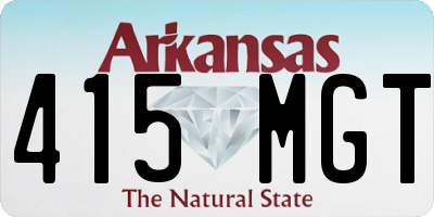AR license plate 415MGT