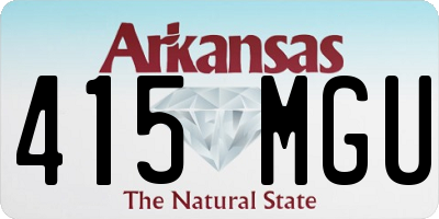 AR license plate 415MGU