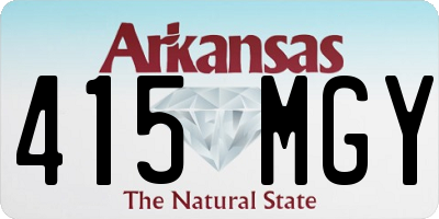 AR license plate 415MGY