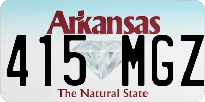 AR license plate 415MGZ