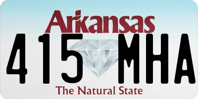 AR license plate 415MHA