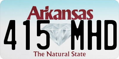 AR license plate 415MHD