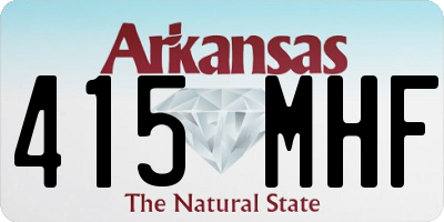 AR license plate 415MHF