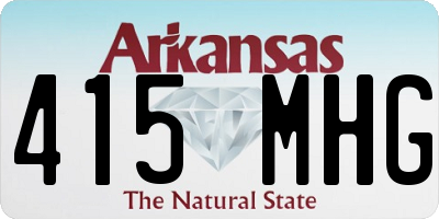 AR license plate 415MHG