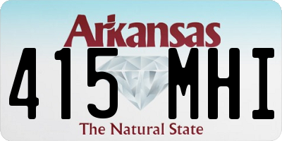 AR license plate 415MHI