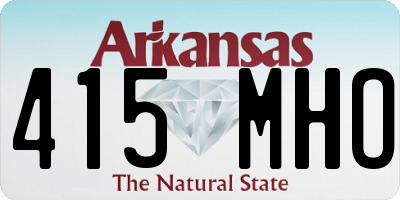 AR license plate 415MHO