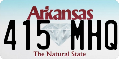 AR license plate 415MHQ