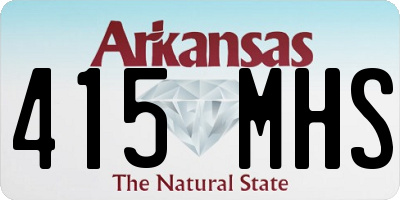 AR license plate 415MHS