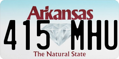 AR license plate 415MHU