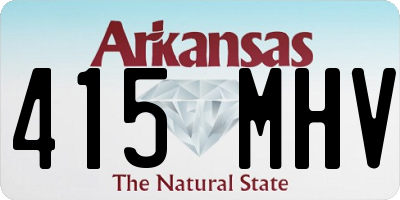 AR license plate 415MHV