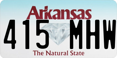 AR license plate 415MHW