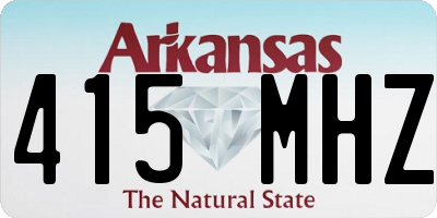 AR license plate 415MHZ