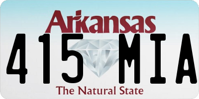 AR license plate 415MIA