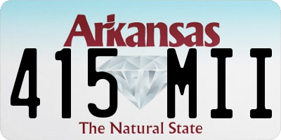 AR license plate 415MII