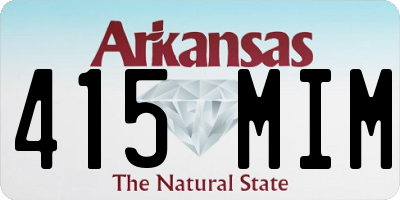 AR license plate 415MIM