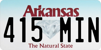 AR license plate 415MIN