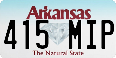 AR license plate 415MIP