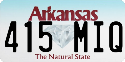 AR license plate 415MIQ