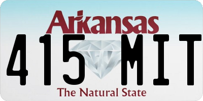 AR license plate 415MIT