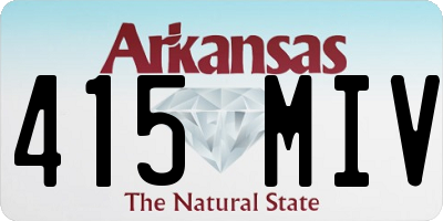 AR license plate 415MIV