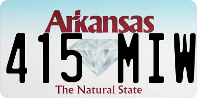 AR license plate 415MIW