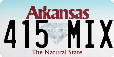 AR license plate 415MIX