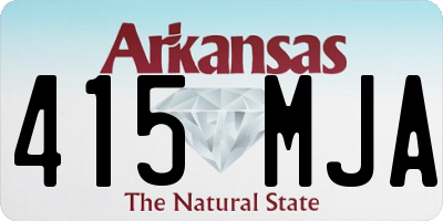 AR license plate 415MJA