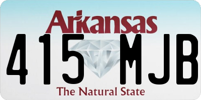 AR license plate 415MJB
