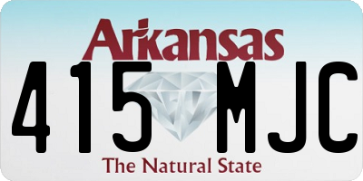 AR license plate 415MJC
