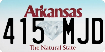 AR license plate 415MJD