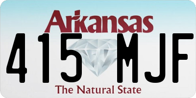 AR license plate 415MJF