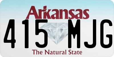 AR license plate 415MJG