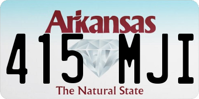 AR license plate 415MJI