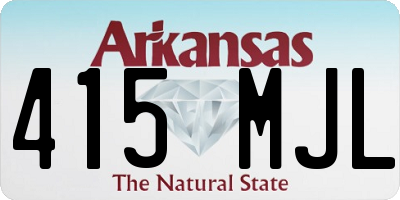 AR license plate 415MJL