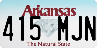 AR license plate 415MJN
